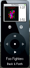 Screenshot of a `iPod` skin